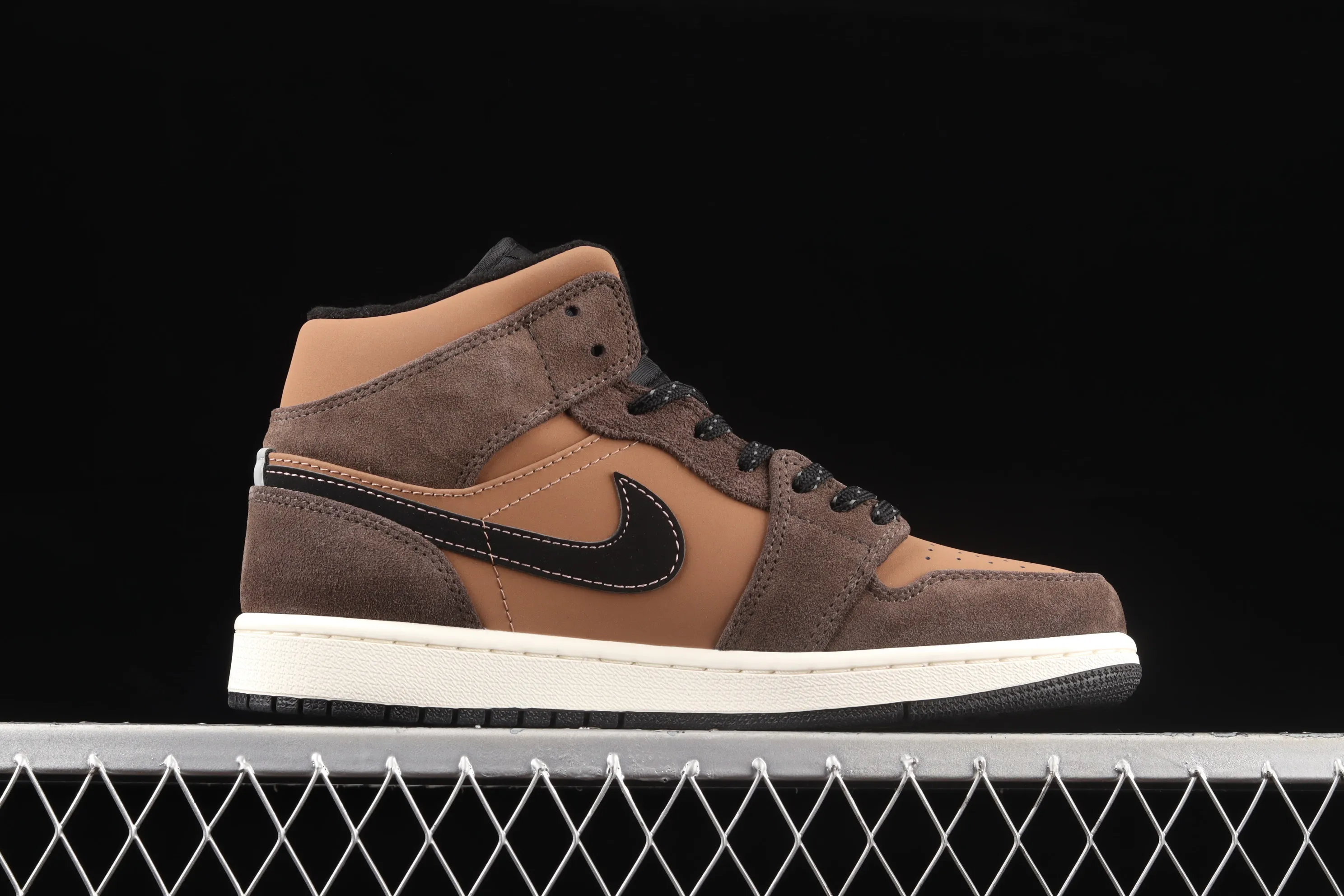 All categories Air Jordan Jordan series basketball shoes Air Jordan 1 Mid Air Jordan 1 Mid AJ1 Joe 1 chocolate brown mid-top cultural basketball shoes DC7294-200